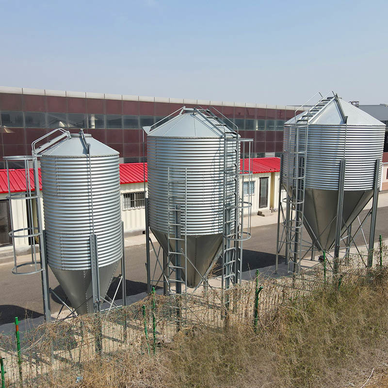 HI HOPE Bulk Silo Feed Bin 34.6 Tons 8.4M Height Corrosion Resistant