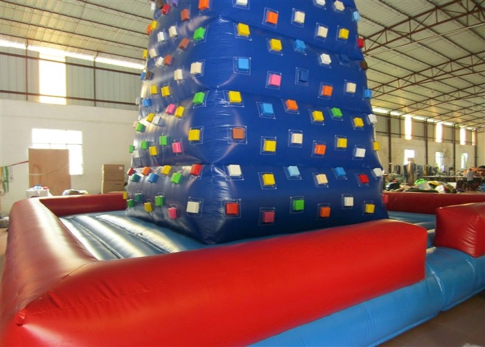 Factory Commercial Inflatable Rock Climbing Wall Fireproof PVC Tarpaulin For Kids