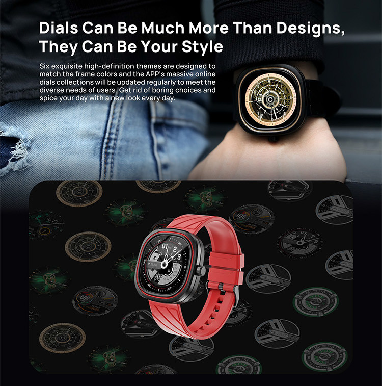 1.32inch 360x360 Pixel Sleep Monitoring Water Resistant Smartwatch
