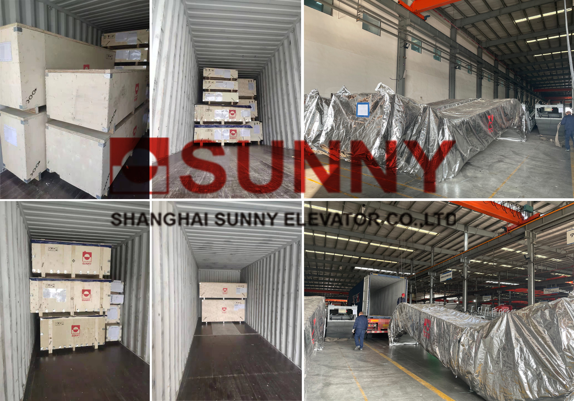 Warehouse Factory Freight Elevator Stable Load 2000kg 10t SUNNY Elevator