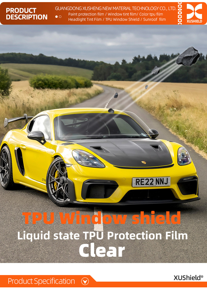 1.52*15m Waterproof Explosion Proof Windshield Rainproof Glass Film TPU Window Rainproof Film Protection Film