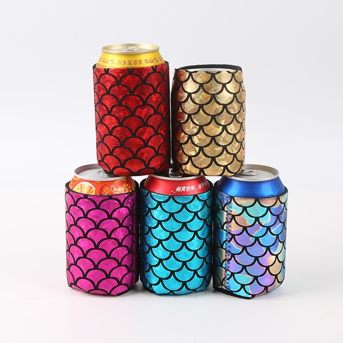 Neoprene Beer Bottle Cooler Bag , Customized Logo Printed Beer Bottle Covers