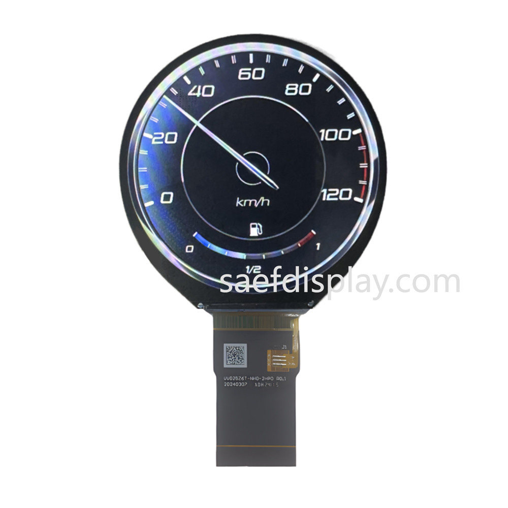 Automotive Grade 2.8 Inch Tft Display SPI+RGB Interface 480*480 Round Circular LCD Screen