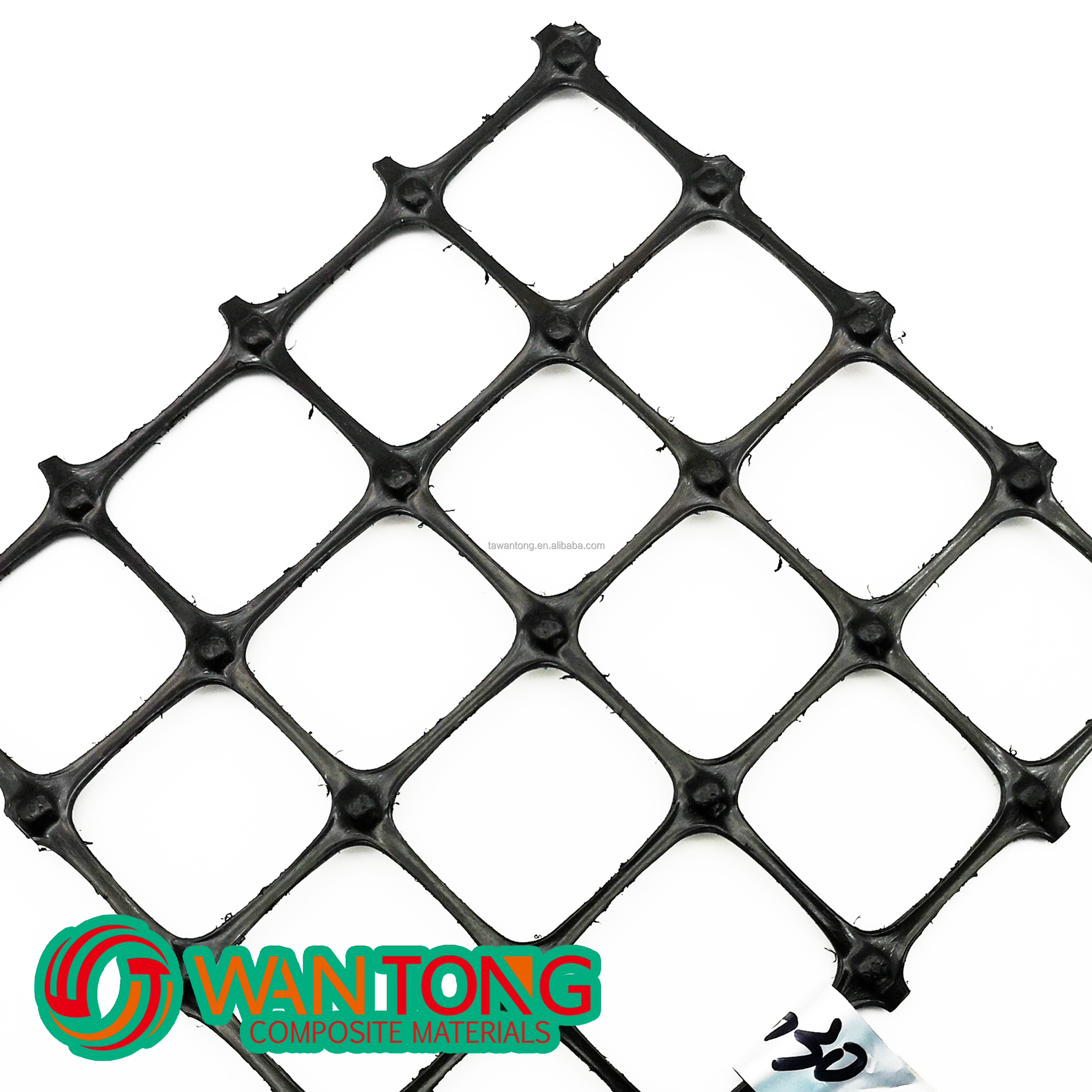 40-40kn PP Biaxial Plastic Geogrid for Road Construction and Foundation Reinforcement