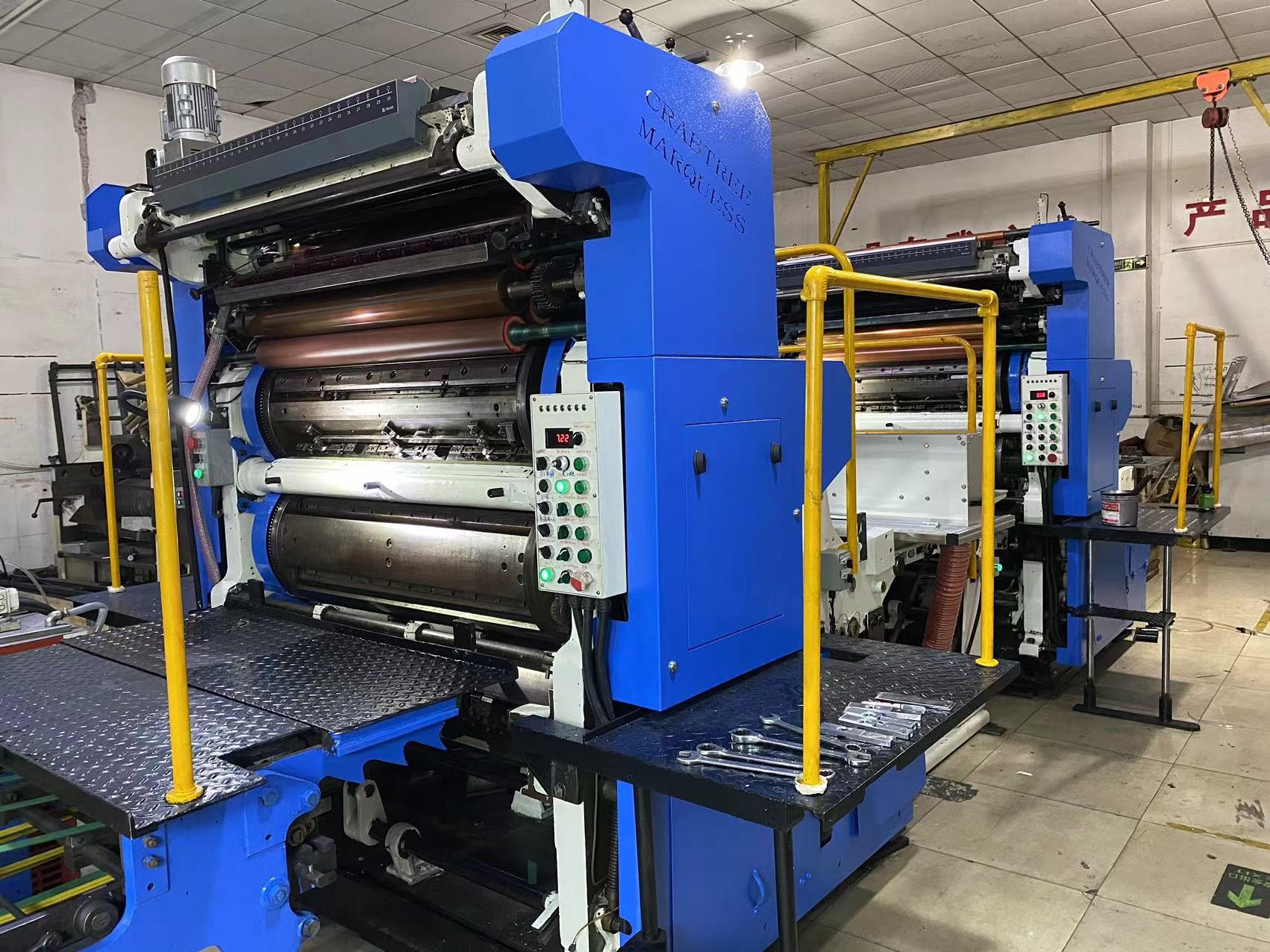 Automatic 2 Color Crabtree Printer Tinplate Sheet Printing Machine For Tin Can Production