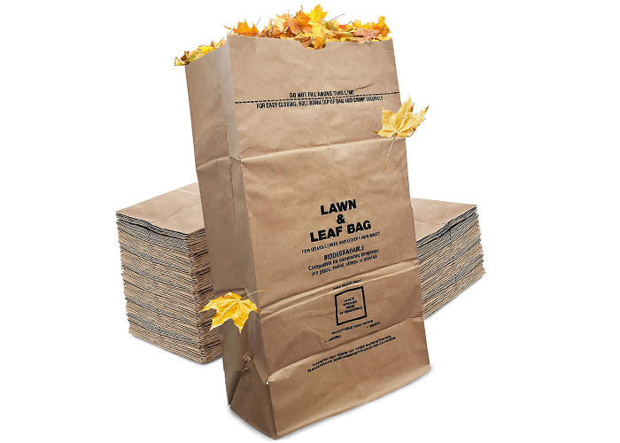 Large Biodegradable Lawn Leaf Paper Bags Paper Trash Compostable Yard Waste Paper Bag