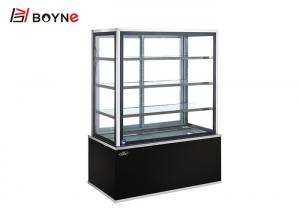 Buy cheap Floor Standing Straight Bread Display Counter 4 Layer Marble Base High Efficiency product
