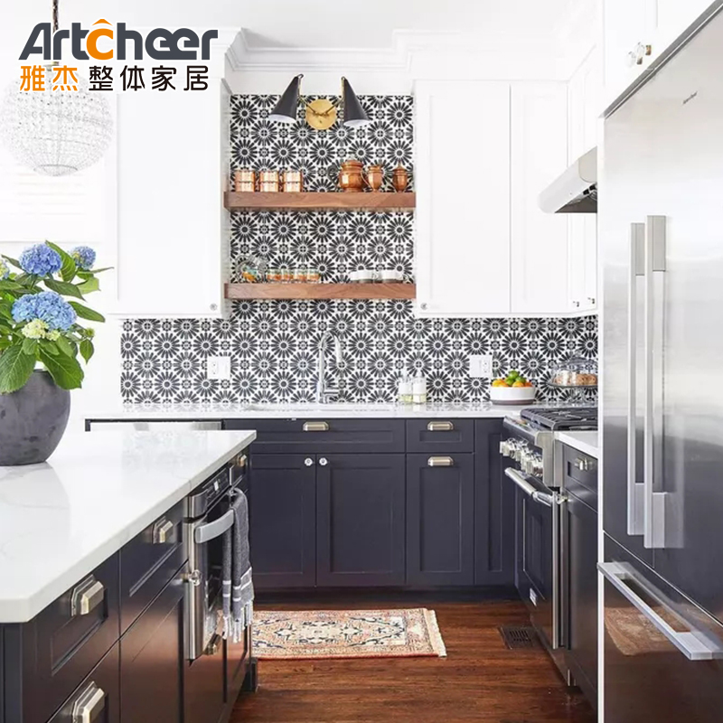 Artcheer Modular/RTA Modern Kitchen Islands With Solid Timber Body And Artificial Granite Top