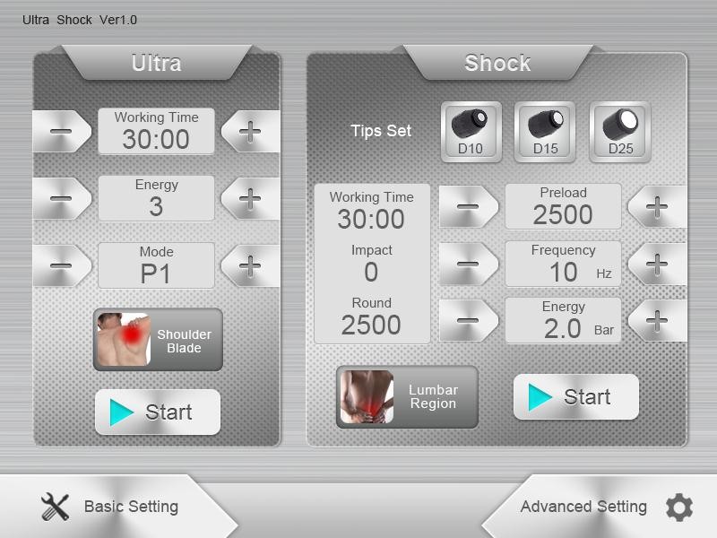 Muscle Relaxing Ultrasound Physiotherapy Machine Convenient Operation