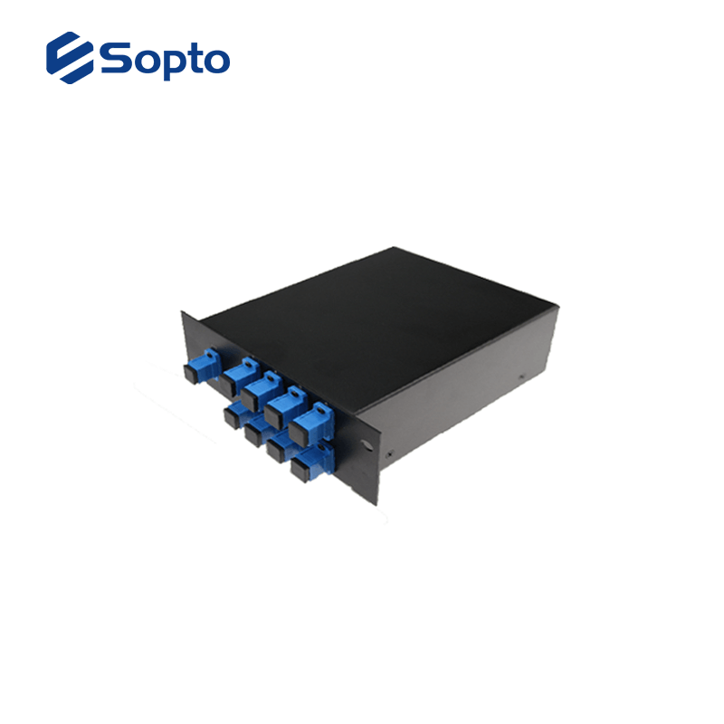 Rack Mount Type PLC Splitter 1x16 ABS Cassette SC Input Output Connector