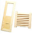 Spruce Wood Dry Steam Room Equipment Sand Timer / Bucket Simple Design