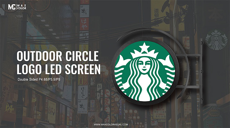 Indoor Outdoor Round Shape circle led display Front Service Maintenance Full Color