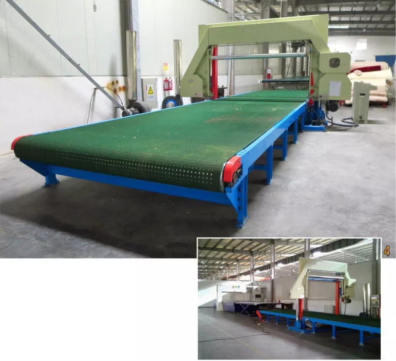 Cnc Rebound Foam Horizontal Cutting Machine With Suction Net
