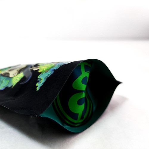 Matte Black Aluminum Foil Mylar Bags Stand Up ziplockk Mylar Bags