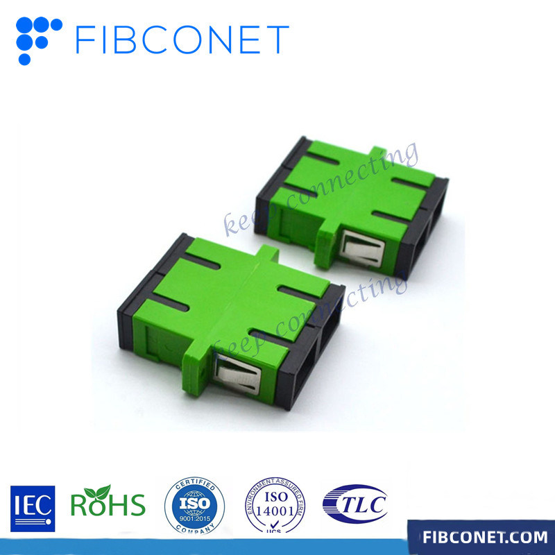 High RL FTTH SC UPC Simplex/Duplex Singlemode Fiber Optic Adapter with SC Fiber Connector