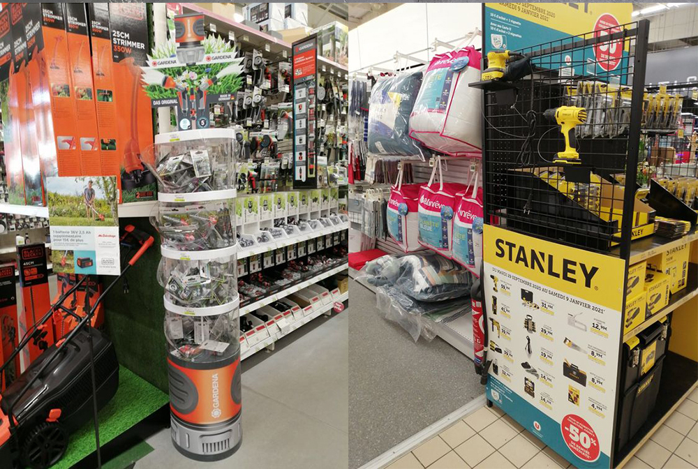 Supermarkets Air Conditioner Display Stand Metal Electrical Customized Display Stands
