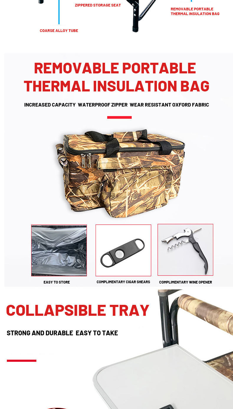 Outdoor Folding Heated Chair