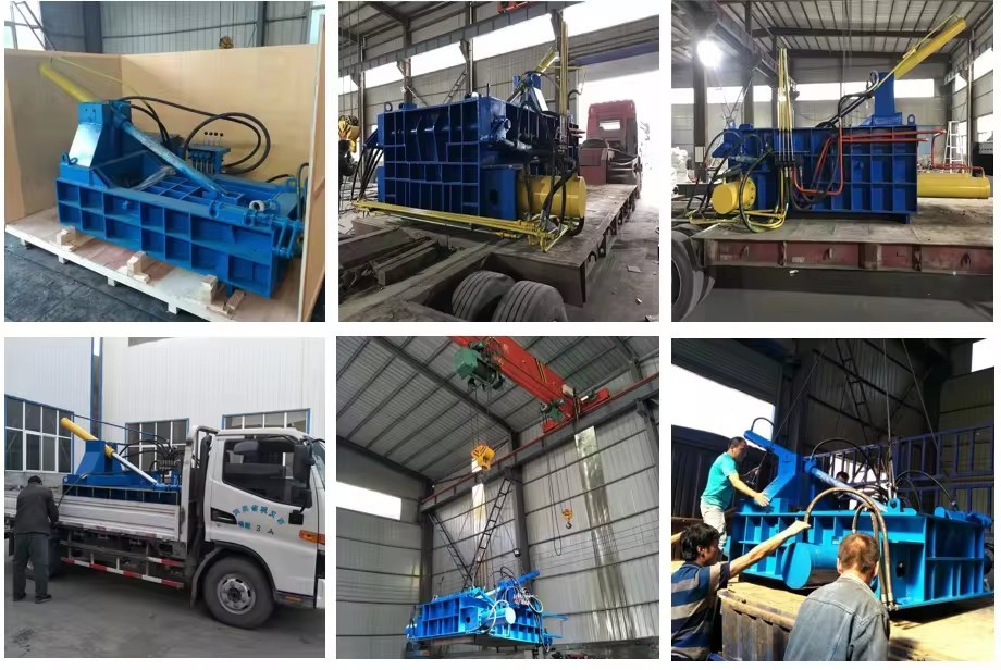 Metal Hydraulic Briquetting Baler Machine Cans Metal Baler Machine