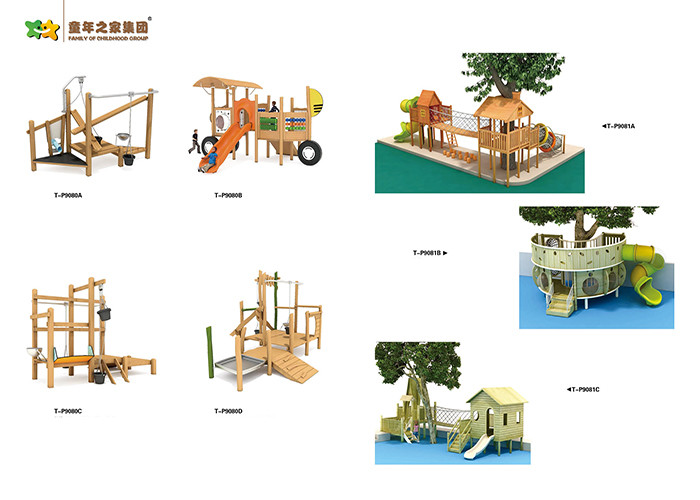 Customized Wooden Playground Slide , Childrens White Wooden Slide Pe Board