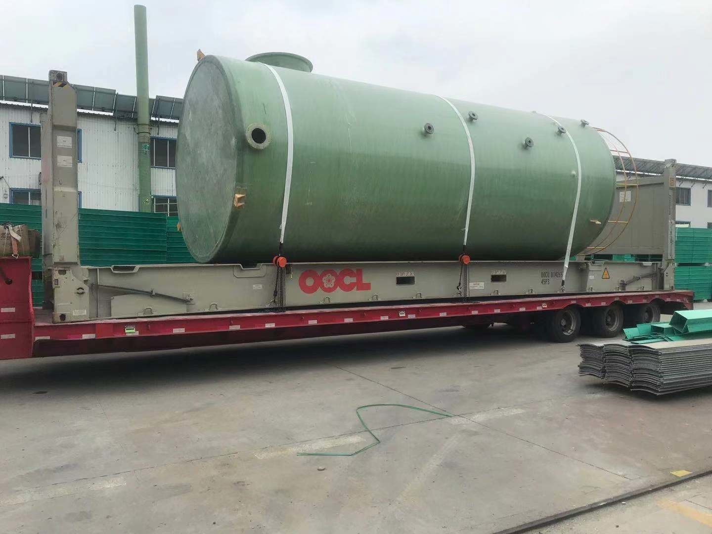 8CBM Vertical FRP Chemical Tank Fiberglass Composite Vessel
