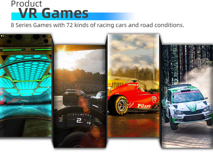 2 Players Three Screen Racing Simulator Adjustable Driving Game Steering Wheel Simulator