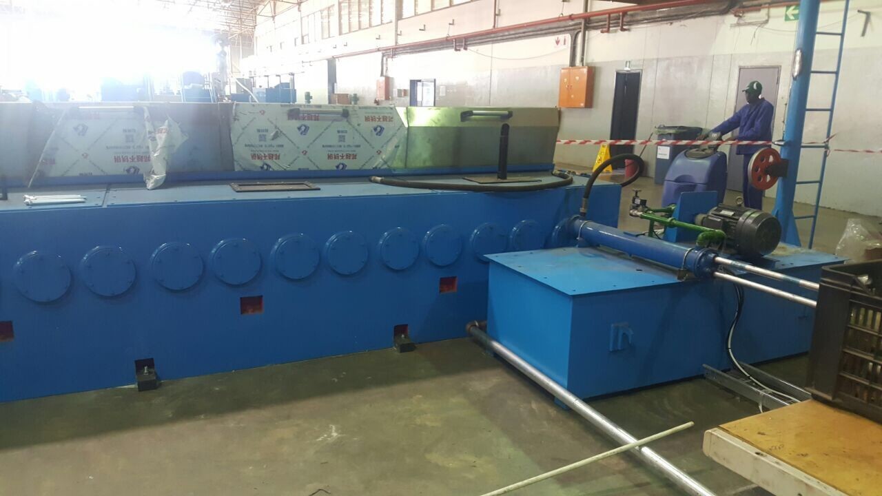 1350 Series Aluminum Rod Drawing Machine With 200KW Motor To South Africa