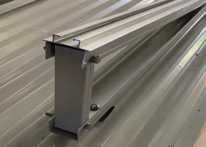 60° Angle Anodized SUS304 Flat Roof Solar Mounting System