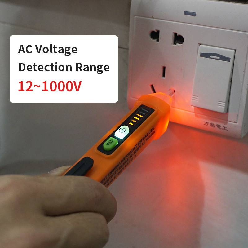 Live Wire Electrical Current Tester Pen , High Safety Contactless Voltage Detector