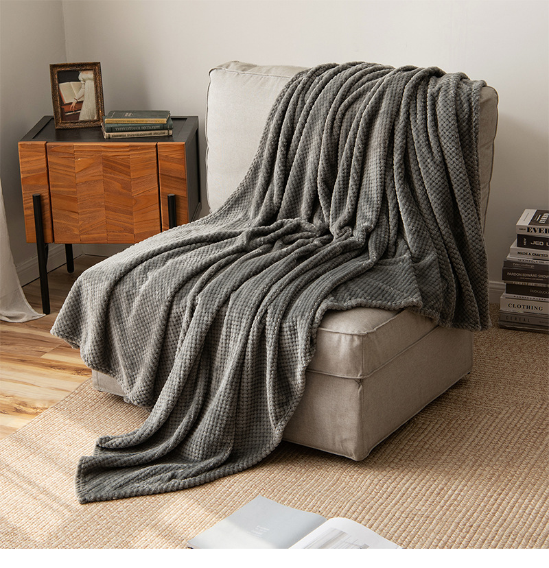 Stylish Solid Colors Knitted for a Clean and Contemporary Living Room Home