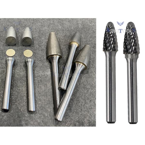 Customized High Quality Power Tools Parts Gold Coated Electric Hardware Grinding Tool Yellow Coating Tungsten Carbide Burrs