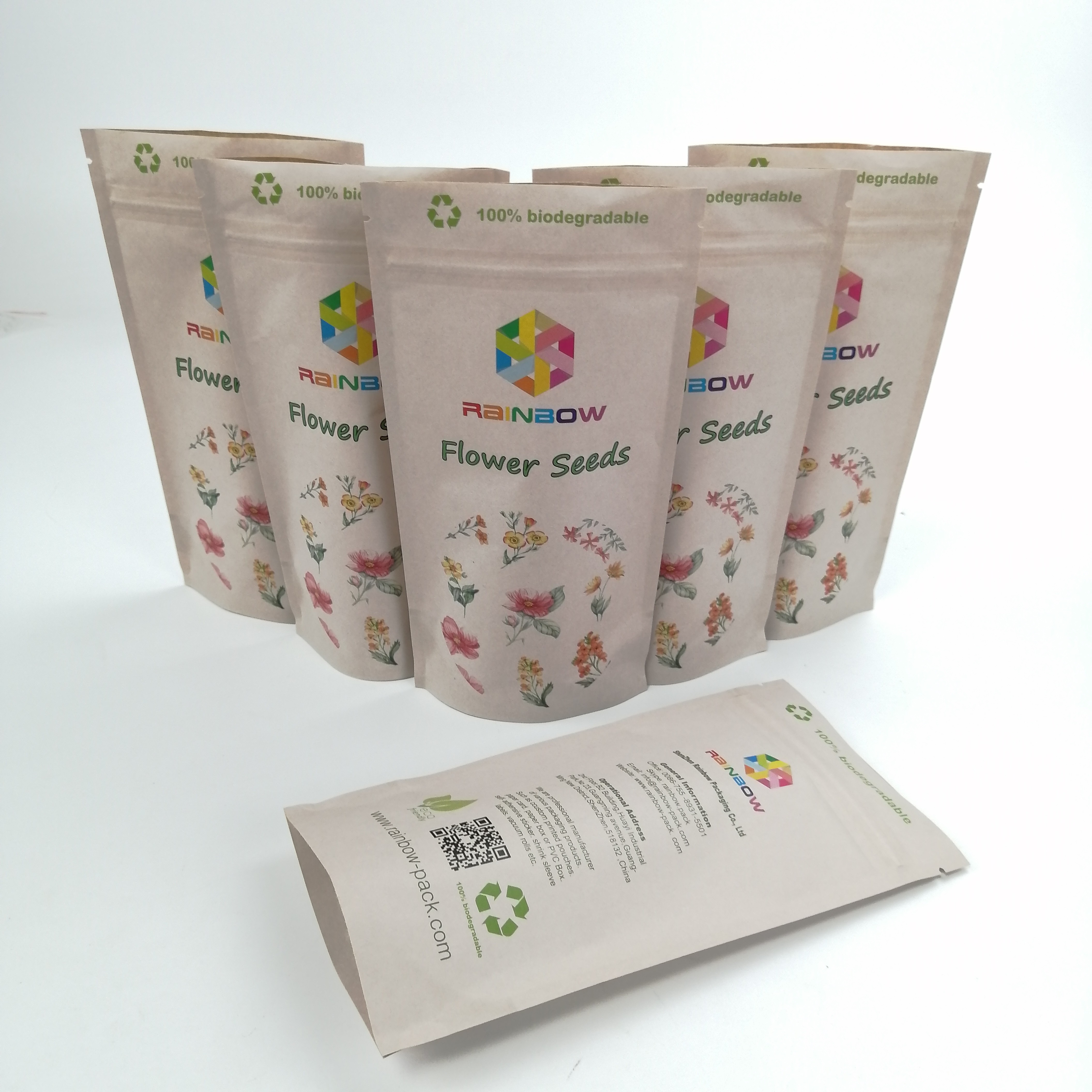 Biodegradable 150µ Thickness PLA Paper Food Packaging Bags