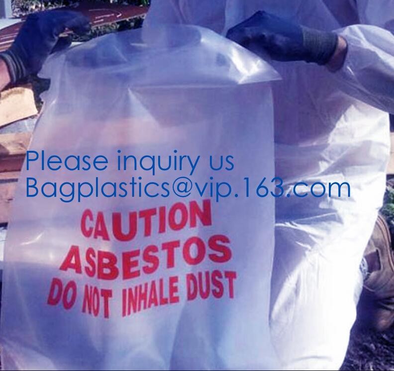 Heavy Duty Construction Plastic Asbestos Bag Waste Bag,Heavy Duty Disposal Polythene bags For Asbestos Removal BAGEASE