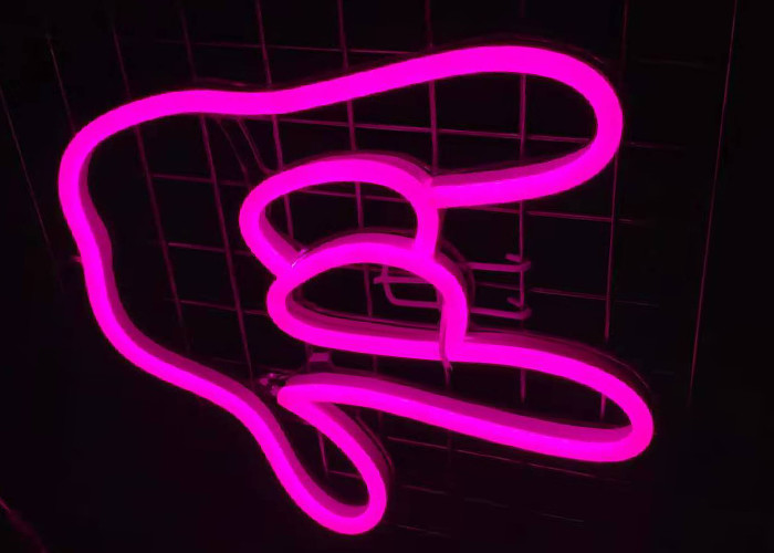 Pink Palm Hazard Free AU Plug 6ft Wire Led Neon Signs