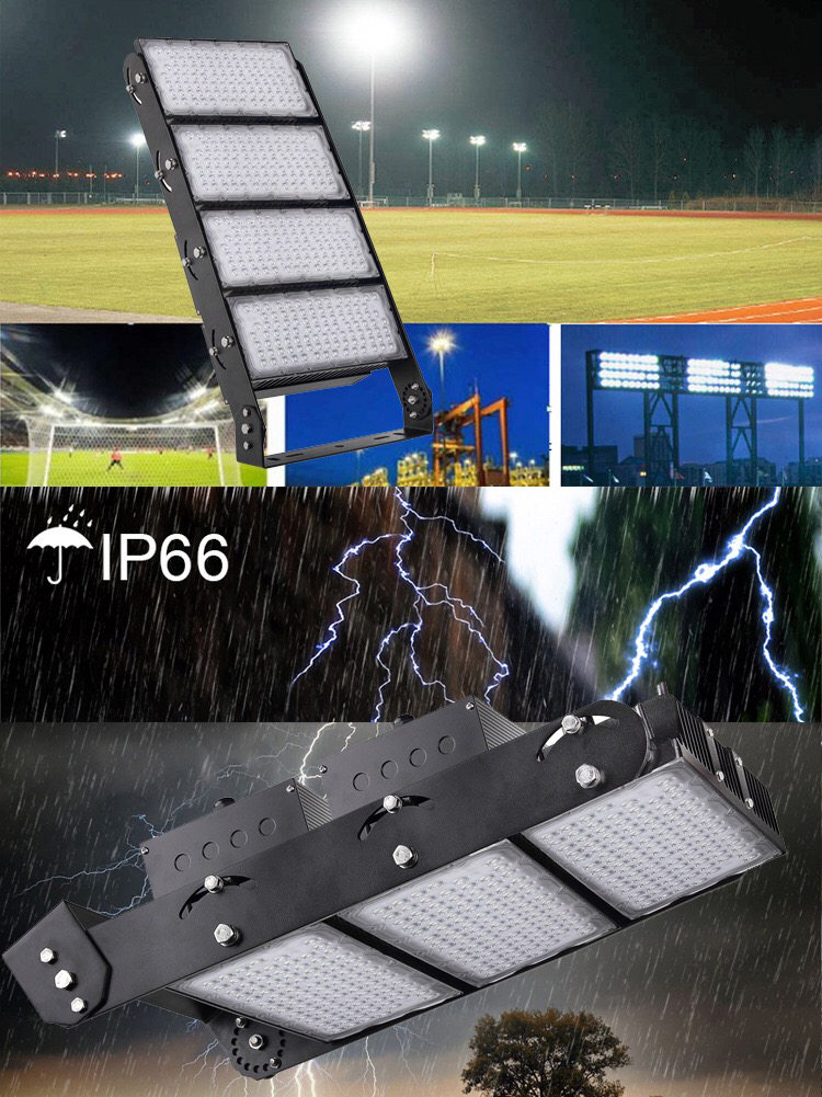 Heavy Duty LED Stadium Light 75000lm 500W Football Floodlight For Tennis Court