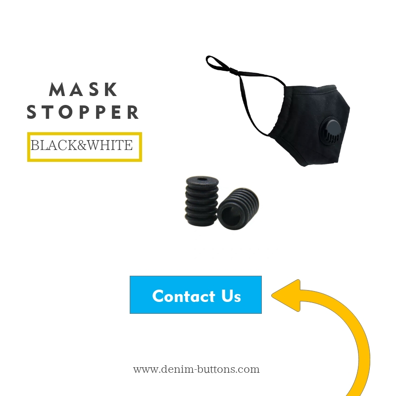 mask stoppers black cylinder shape lead free