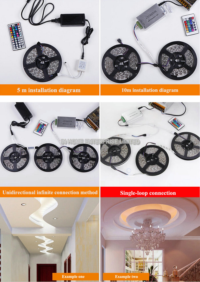 IP65 Water Proof Decorative Flexible Led Strips 3528 SMD Christmas Light Strip