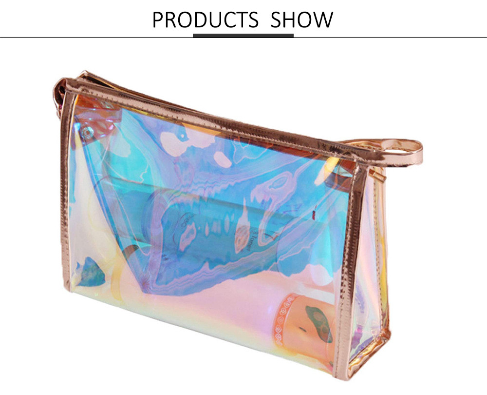 Holographic Waterproof Travel Toiletry Organizer Bag For Girl