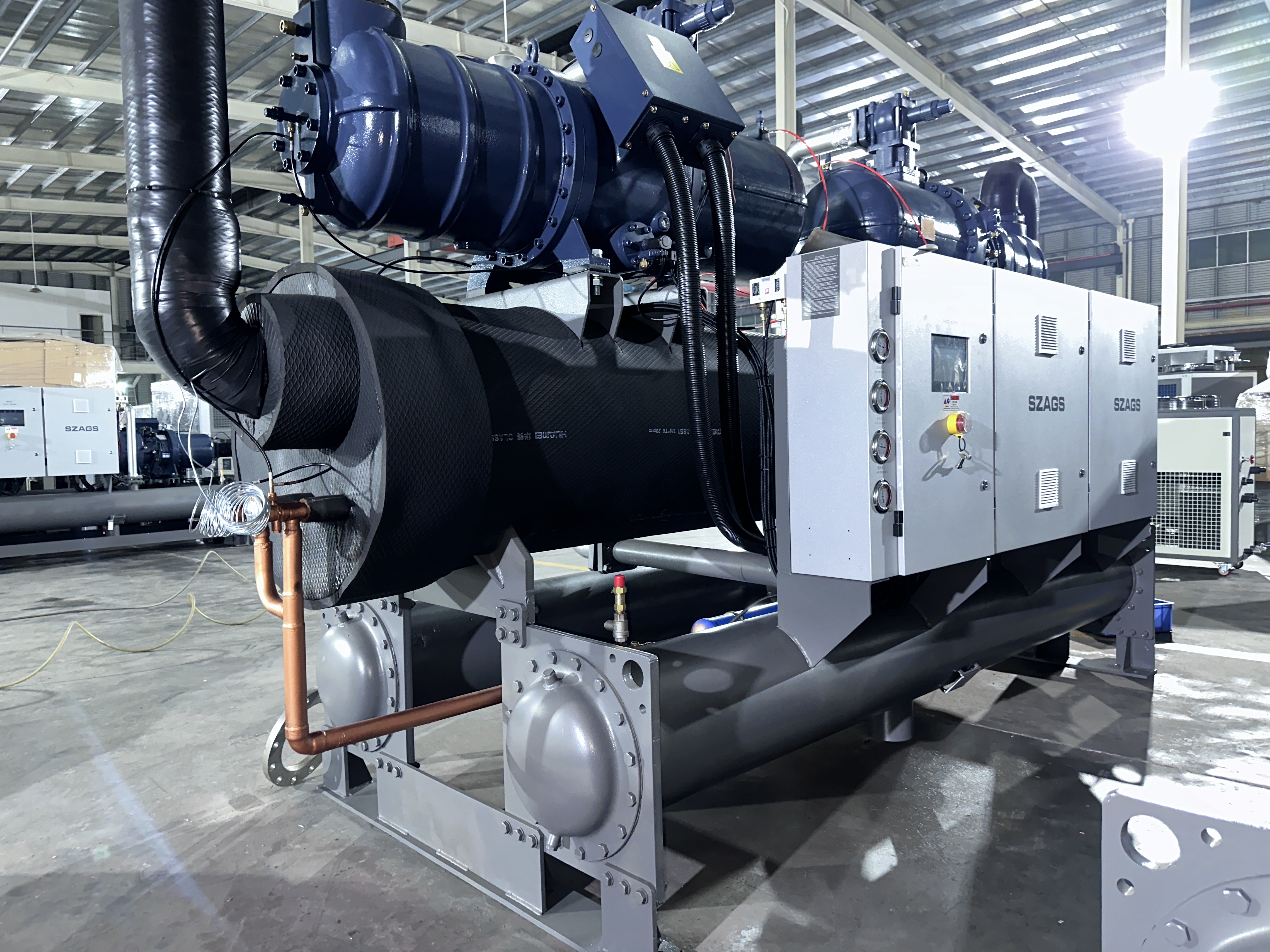 100 Ton Water Cooled Semi-Screw Industrial Chiller Designed Specifically For Plastic Injection Industry Molding