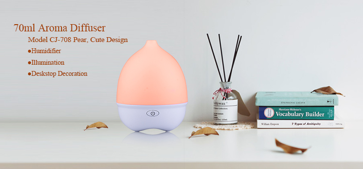 70ml USB Oil Automatic Scent Diffuser With Color Changing