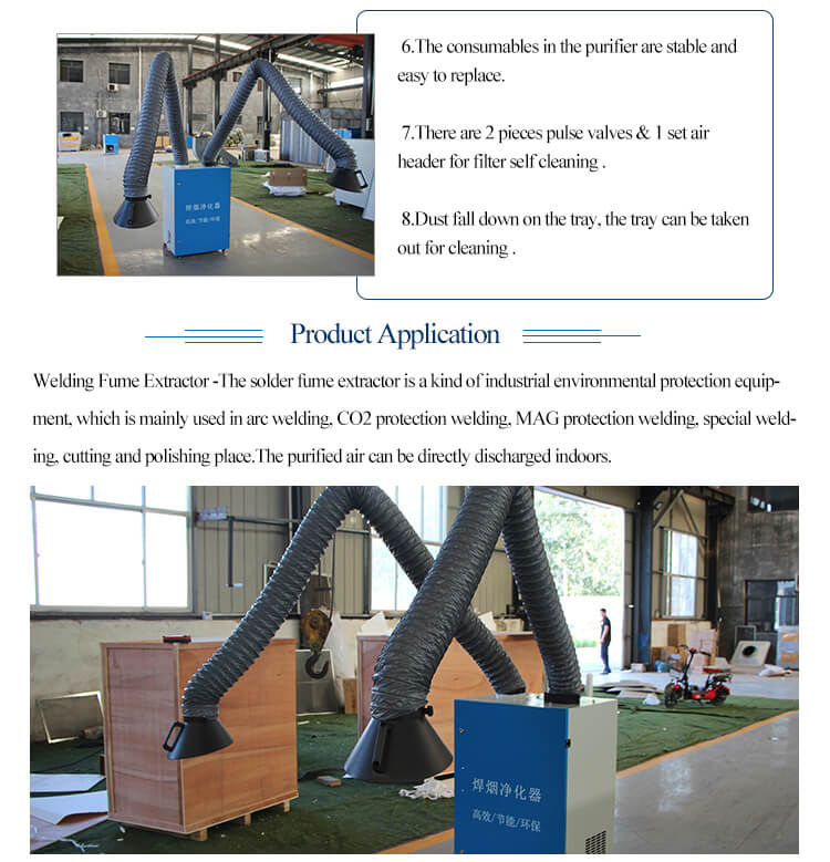 CO2 Laser Welding Dust Collector Fume Extractor for Safe and Healthy Work Environment