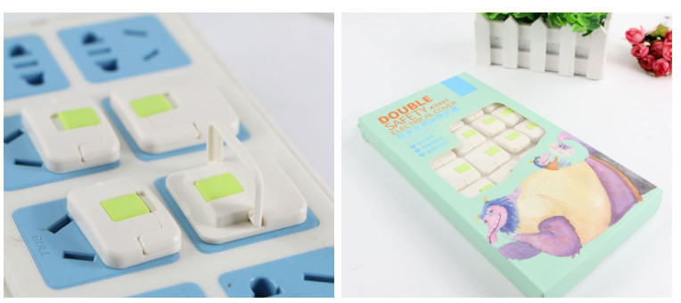 Proof Electric Cute Power Socket Cover For Child / Baby Safety Protector