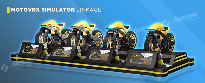 9D Virtual Reality Motorcycle Racing Simulator 3 Exclusives Games Black Yellow 24'' Monitor