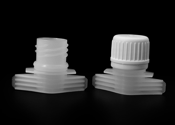 16mm Easy Tighten Plastic Spout Caps In Three Screw Thread , Save Time To Screw