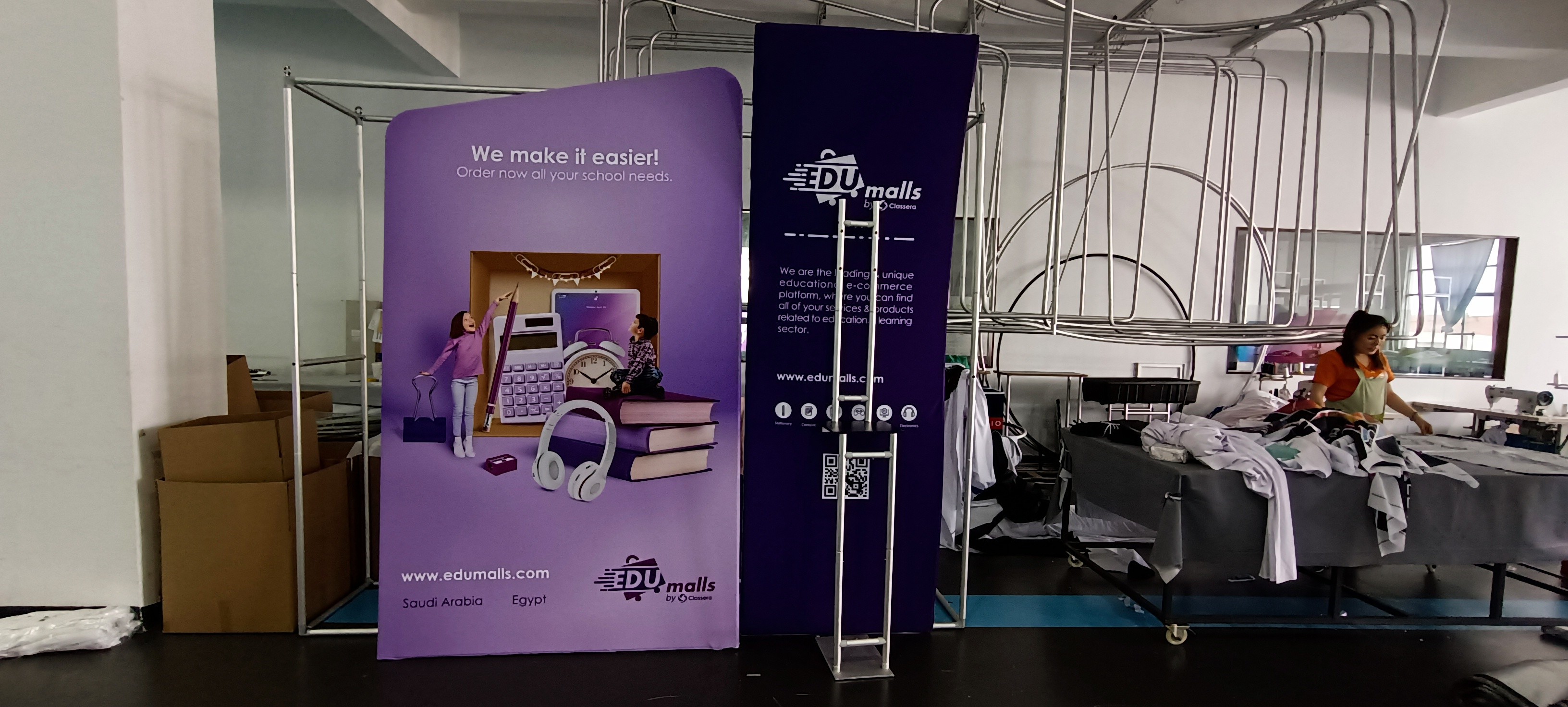 Wrinkle Free Quick Build Trade Show Exhibition Display Custom Trade Show Backdrop