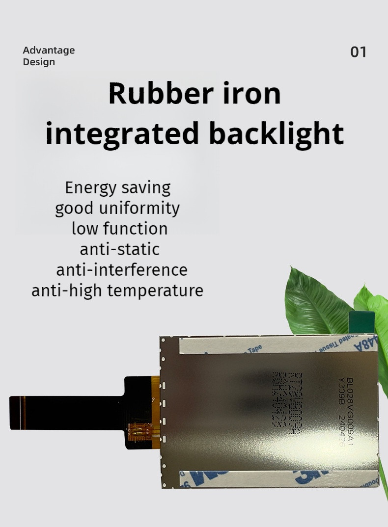 2.8 Inch IPS TFT LCD Display 480*640 Resolution LCD Screen With 500cd/M2 Luminance