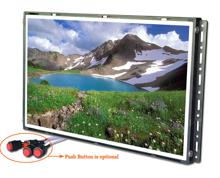 POP display 15 inch lcd cheap advertising screens with open frame