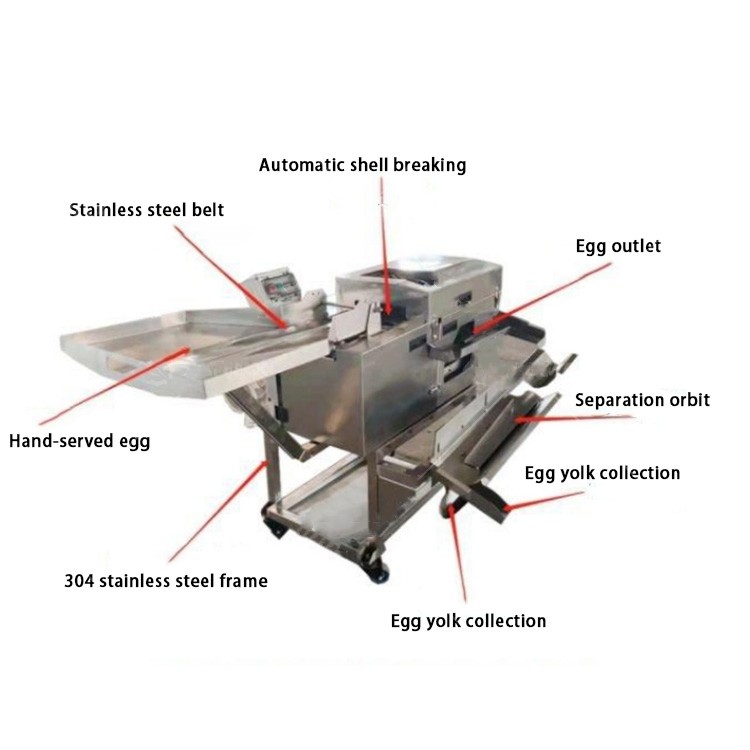Industry Egg White And Yolk Separator Machine Fully Automatic 5400-6000pcs/H