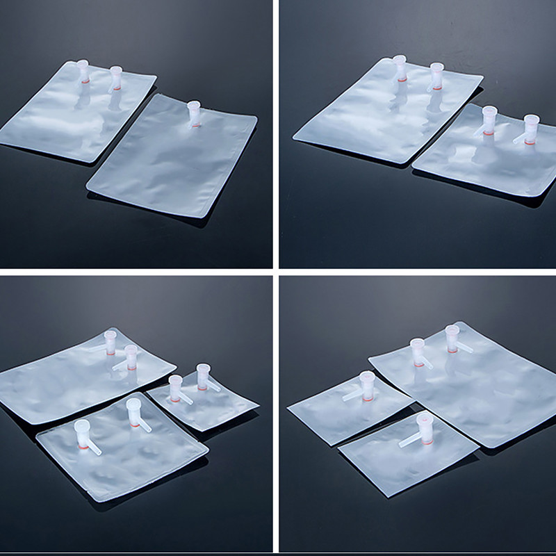 Tedlar PVF Gas Sampling Bag 0.5L 1L 3L - Pack Of 10 - Air Sampling Bag - Polypropylene/Stainless Steel/PTFE Fitting