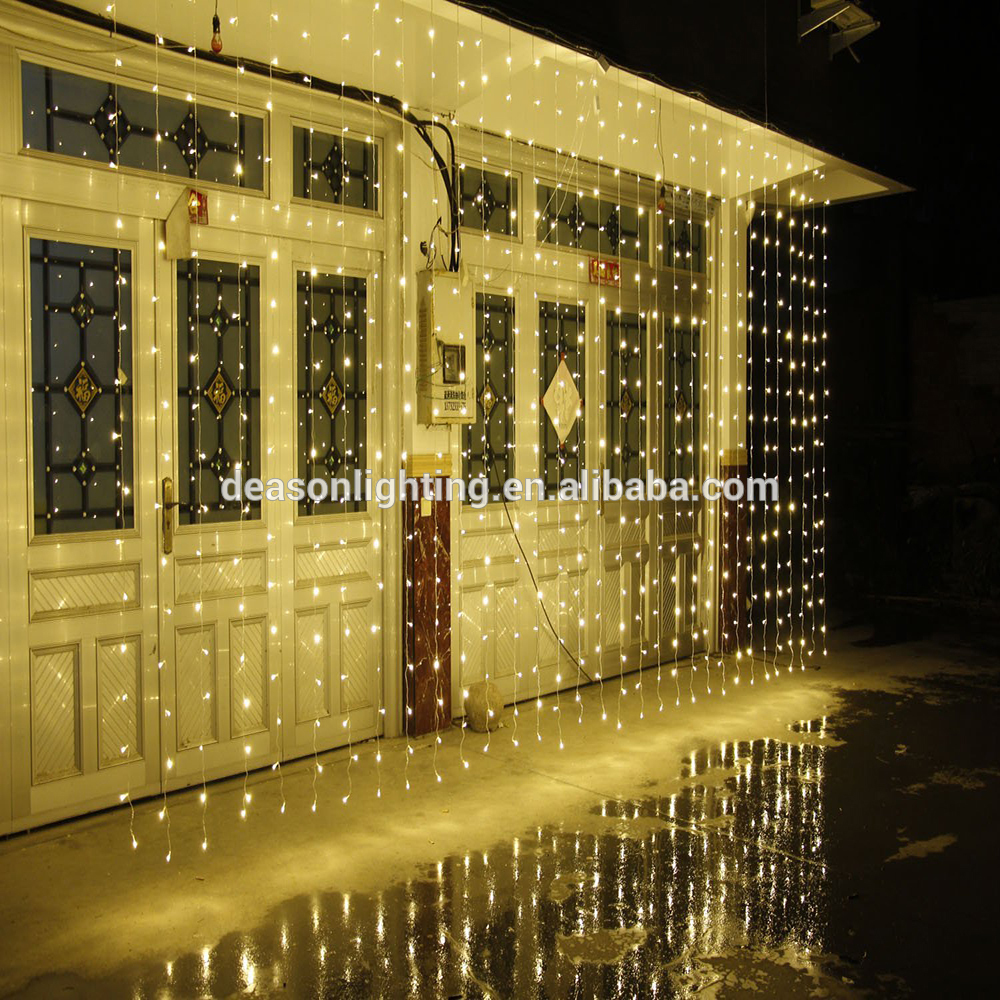 hot sale waterproof festive led curtain christmas light for outdoor