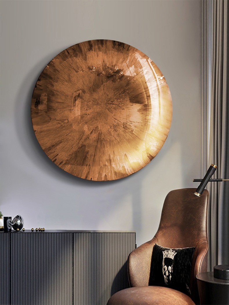 304 316 SS Stereoscopic 3D Convex Circular Statue Hanging Decorative Painting